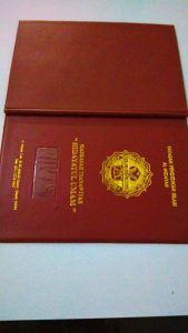 MAP RAPORT HIDAYATUL UMAM