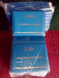 Pengiriman Map Sertifikat PT. Tower Bersama